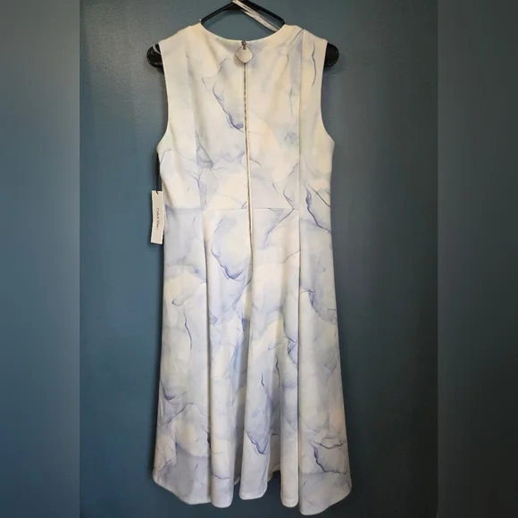 NWT Calvin Klein A Line Scuba Sleeveless Dress - Picture 3 of 11